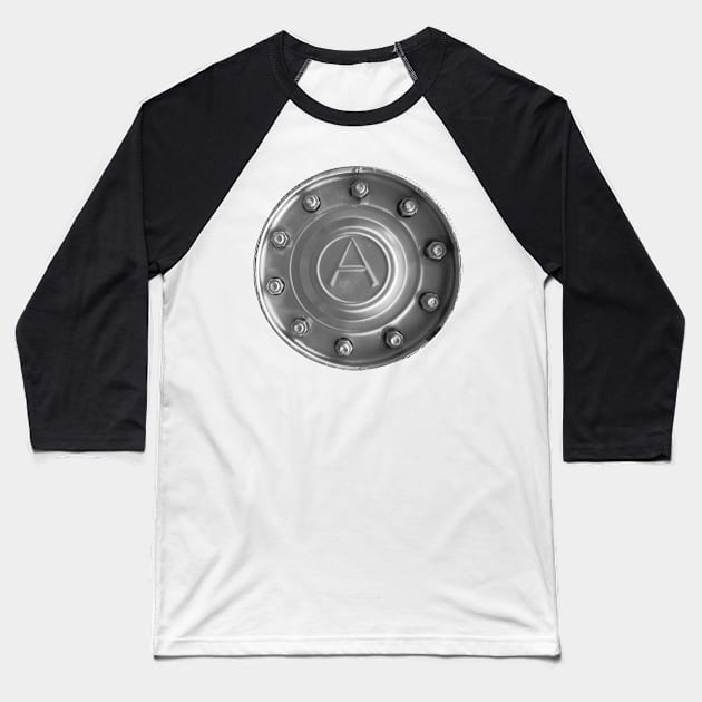 Atkinson vintage lorry wheel logo Baseball T-Shirt by soitwouldseem